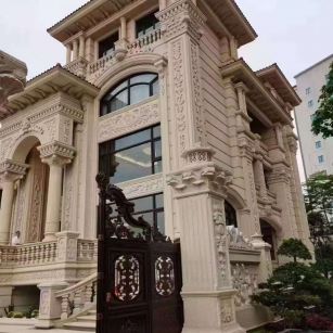 江门黄金麻别墅外墙异形定制