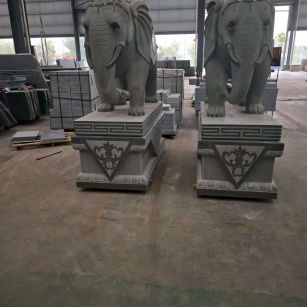 江门芝麻灰花岗岩对象 芝麻白芝麻灰大象