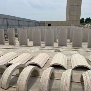 江门黄金麻别墅柱皮 异形 线条定制