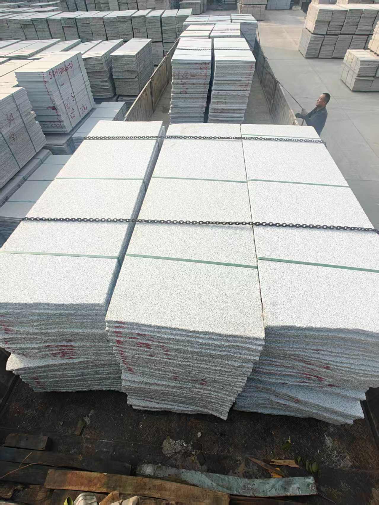 江门芝麻白毛板，石材毛板